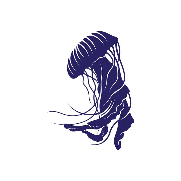 Ilustración Vectores Diseño Medusas Plantilla Conceptos Diseño Logotipo Medusas Creativas — Vector de stock