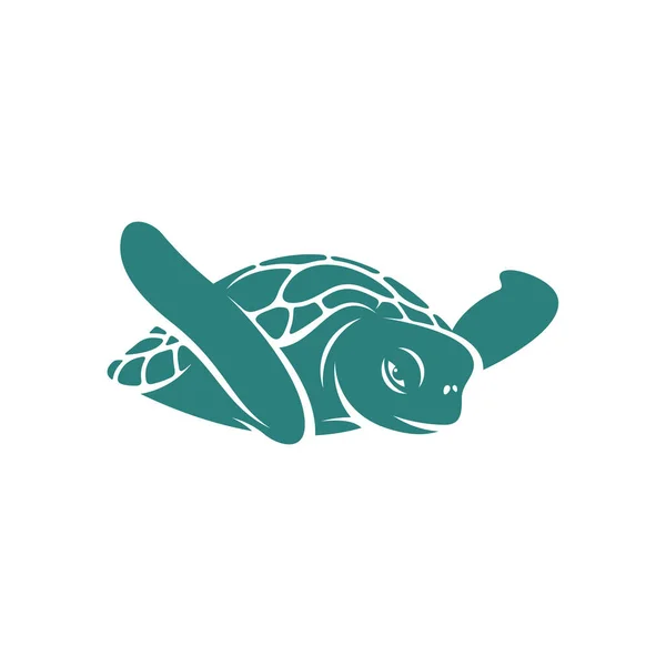 Kaplumbağa Tasarımı Vektör Illüstrasyonu Yaratıcı Kaplumbağa Logosu Tasarımı Şablon Simge — Stok Vektör