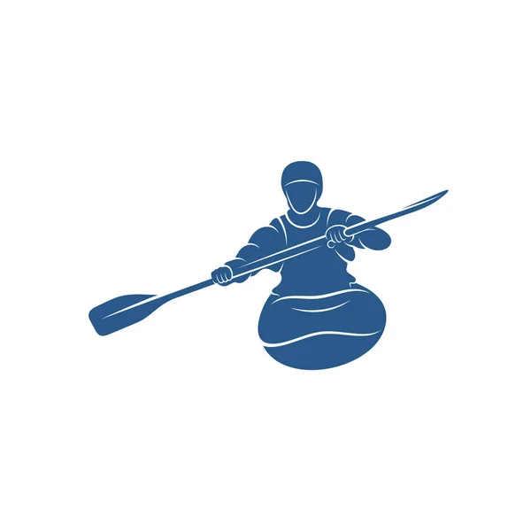 Rafting Design Vector Illustration Creative Rafting Logo Design Concepts Template —  Vetores de Stock