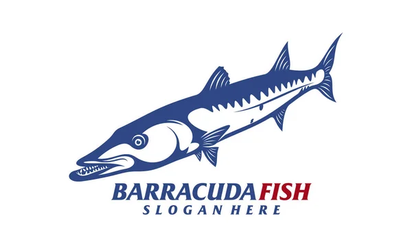 Barracuda Disegno Del Pesce Vettoriale Illustrazione Creativo Barracuda Pesce Logo — Vettoriale Stock