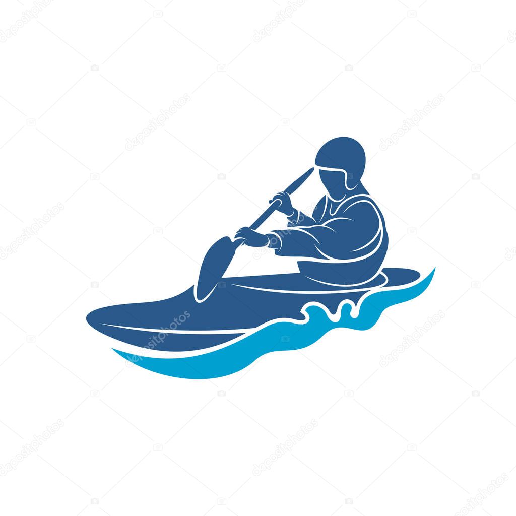 Rafting design vector illustration, Creative Rafting logo design concepts template, icon symbol