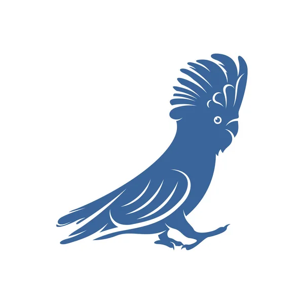 Illustration Vectorielle Design Cockatoo Bird Modèle Conception Logo Creative Parrot — Image vectorielle