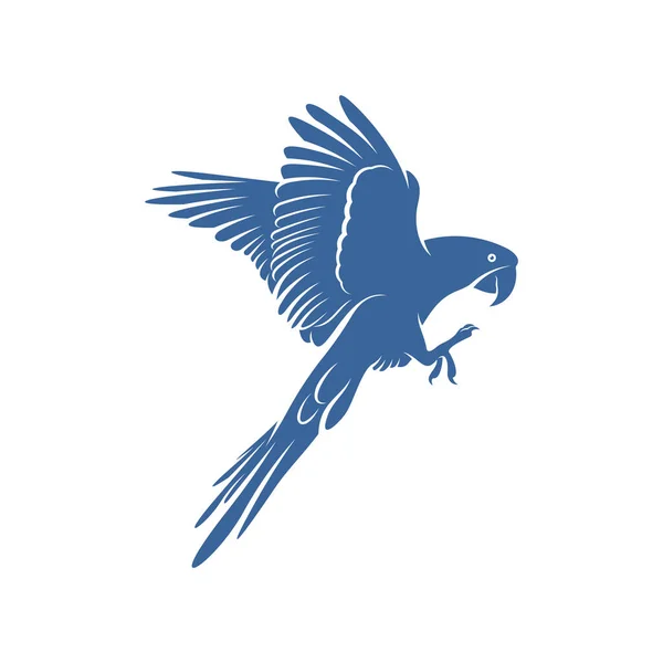 Kakadu Vogel Design Vektor Illustration Kreativ Papagei Vogel Logo Design — Stockvektor