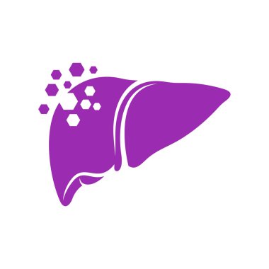 Hexagon logo vektör şablonu olan karaciğer, Creative Liver logo tasarım kavramları