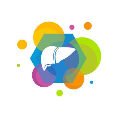 Renkli Karaciğer logo vektör şablonu, Yaratıcı Karaciğer logo tasarımı kavramları