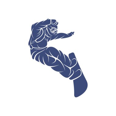 Snowboard tasarımı vektör çizimi, Yaratıcı Snowboard logosu tasarımı şablon, simge sembolleri