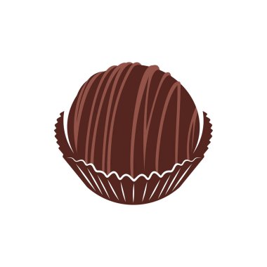 Çikolata logosu tasarımı vektör çizimi, Yaratıcı Çikolata logosu tasarım konsept şablonu, sembol simgeleri