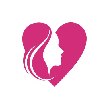 Love Beauty Spa logo tasarımı vektör çizimi, Creative Spa logo tasarım konsept şablonu, semboller simgeleri