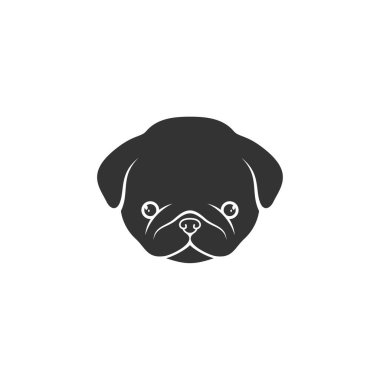 Bebek köpek logosu tasarım vektör çizimi, Yaratıcı Köpek logosu tasarım konsept şablonu, sembol simgeleri