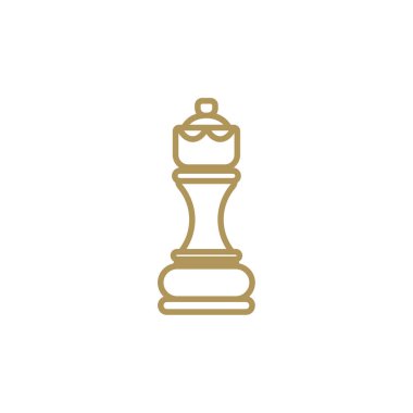 Satranç logosu tasarım vektör çizimi, Yaratıcı Satranç logosu tasarım konsept şablonu, semboller simgeleri