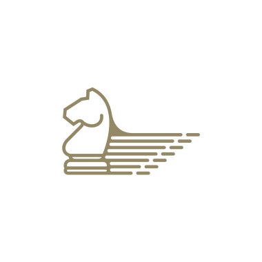 Satranç logosu tasarım vektör çizimi, Yaratıcı Satranç logosu tasarım konsept şablonu, semboller simgeleri