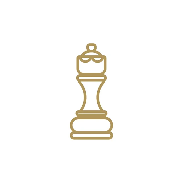 Chess Logo Design Vector Illustration Creative Chess Logo Design Concept — Stock Vector