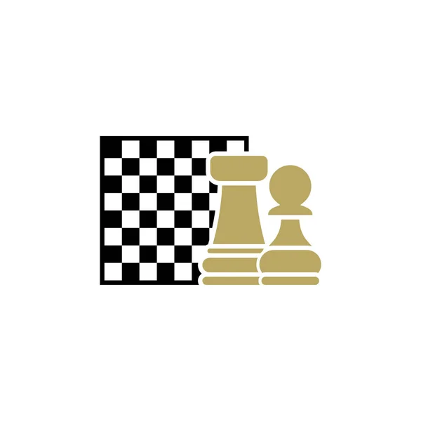 Šachové Logo Design Vektorové Ilustrace Creative Chess Logo Design Koncept — Stockový vektor