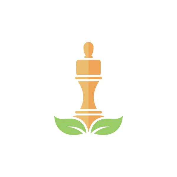 Šachy Logo Design Vektorové Ilustrace Creative Šachy Logo Design Koncept — Stockový vektor