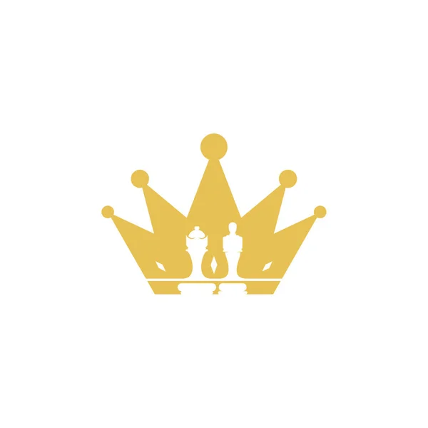 King Chess Logo Design Vektorové Ilustrace Creative Chess Logo Design — Stockový vektor