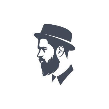 Şapka logosu tasarım vektör çizimi, Yaratıcı Şapka logo tasarım konsept şablonu, sembol simgeleri