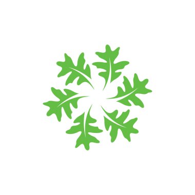 Meşe yaprağı logosu tasarımı vektör çizimi, yaratıcı meşe ağacı logosu tasarım konsept şablonu, sembol simgeleri