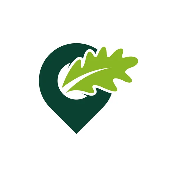 포인트 나뭇잎 디자인 크리에이티브 디자인 템플릿 아이콘 — 스톡 벡터