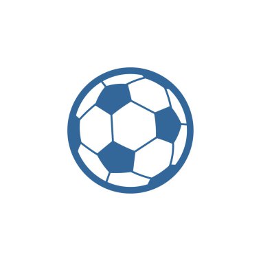 Futbol logosu tasarım vektör çizimi, Yaratıcı Futbol logosu tasarım konsept şablonu, semboller simgeleri