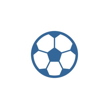 Futbol logosu tasarım vektör çizimi, Yaratıcı Futbol logosu tasarım konsept şablonu, semboller simgeleri