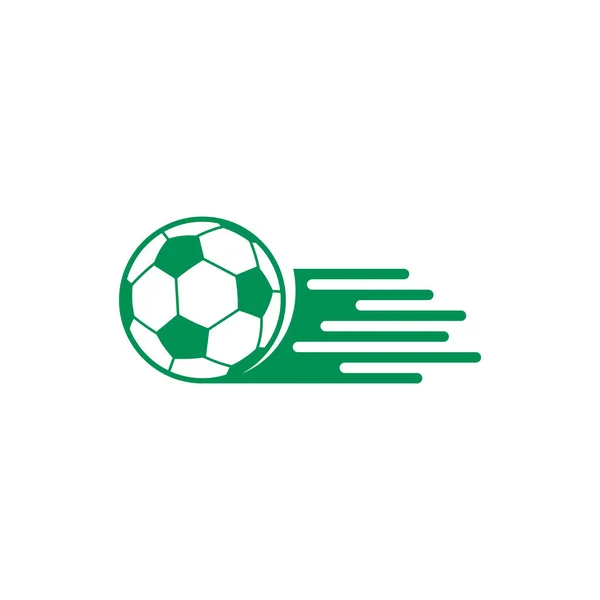 Fußball Logo Design Vektor Illustration Kreative Fußball Logo Design Konzept — Stockvektor