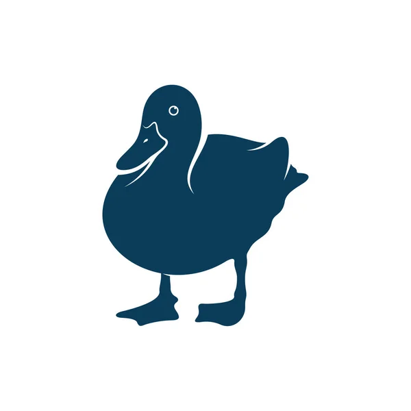 Ilustração Vetor Projeto Pato Modelo Conceito Logotipo Pato Criativo Ícones —  Vetores de Stock