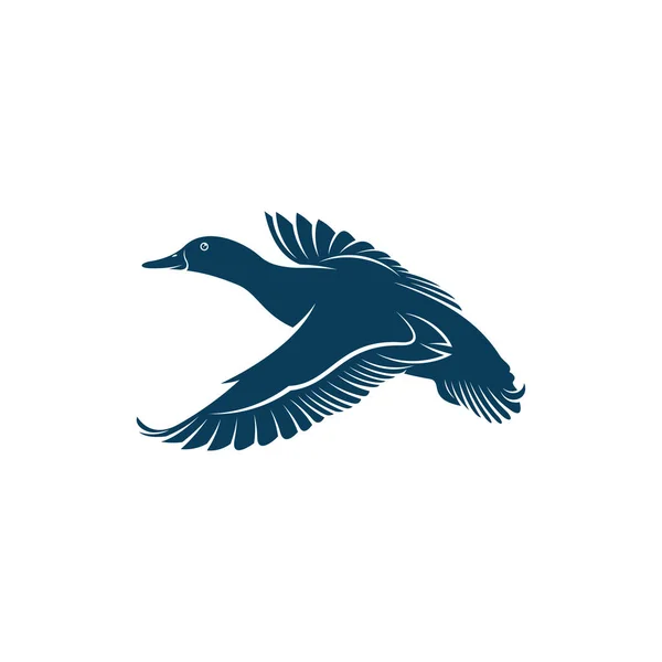 Ente Design Vektor Illustration Creative Duck Logo Design Konzept Vorlage — Stockvektor