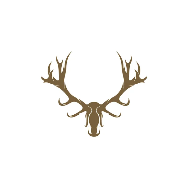 Herten Hoofd Ontwerp Vector Illustratie Creative Deer Hoofd Logo Ontwerp — Stockvector