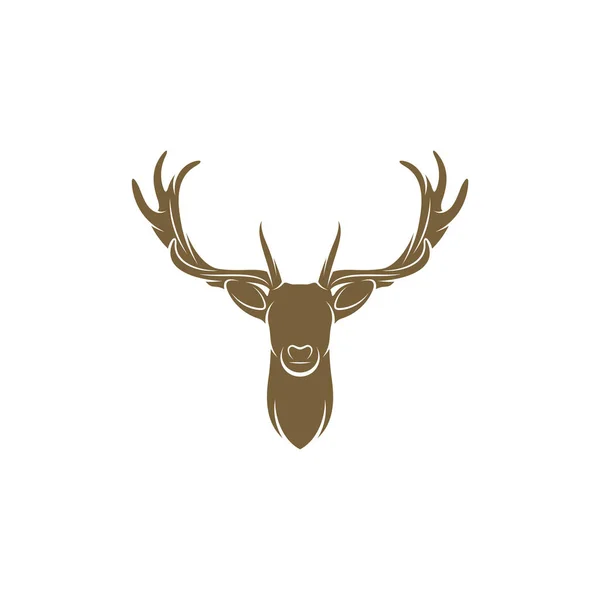 Illustration Vectorielle Conception Tête Cerf Modèle Conception Logo Tête Cerf — Image vectorielle