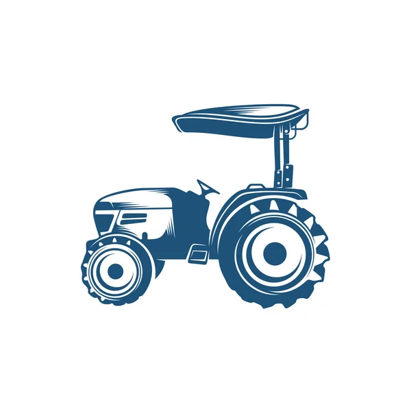 Traktör Tasarım Vektör Illüstrasyonu Yaratıcı Traktör Logo Tasarım Konsept Şablonu — Stok Vektör