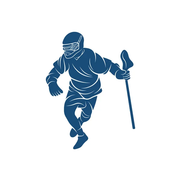 Sport Lacrosse Design Vector Illustration Creative Lacrosse 디자인 템플릿 아이콘 — 스톡 벡터