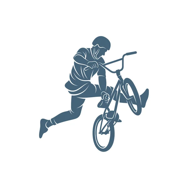 BMX tasarım vektör illüstrasyonu, yaratıcı BMX logo tasarım konsept şablonu, sembol simgeleri