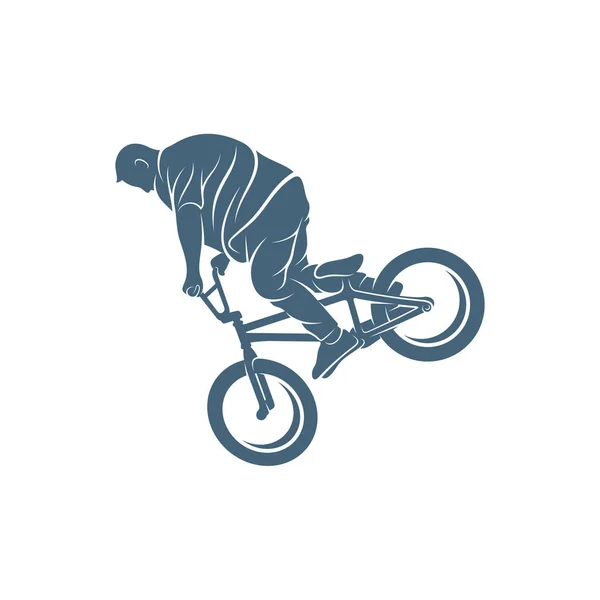 Bmx Disegno Vettoriale Illustrazione Creative Bmx Logo Design Concept Template — Vettoriale Stock