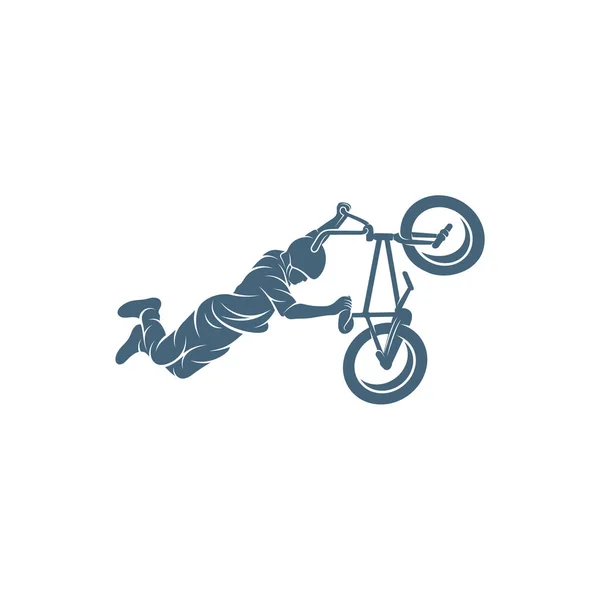 Bmx Disegno Vettoriale Illustrazione Creative Bmx Logo Design Concept Template — Vettoriale Stock