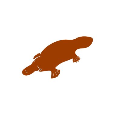 Platypus tasarım vektör çizimi, Yaratıcı Glatypus logo tasarım konsept şablonu, semboller simgeleri
