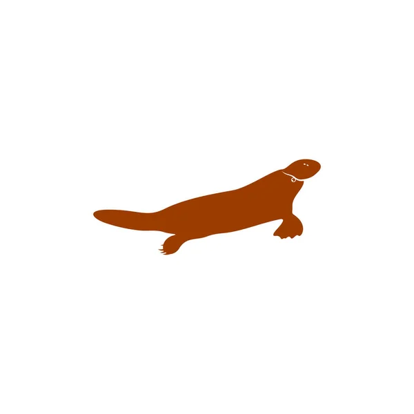 Illustration Vectorielle Conception Platypus Modèle Concept Conception Logo Platypus Créatif — Image vectorielle