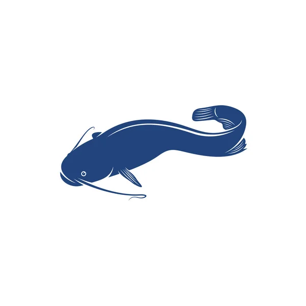 Catfish Design Vector Illustratie Creative Catfish Logo Ontwerp Concept Template — Stockvector