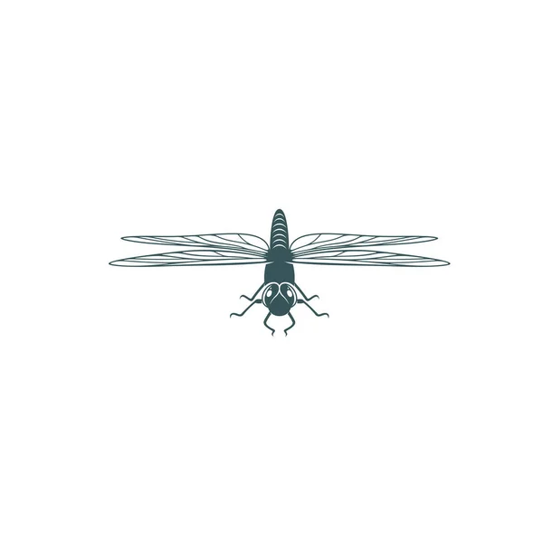 Vážka Design Vektorové Ilustrace Creative Dragonfly Logo Design Koncept Šablony — Stockový vektor