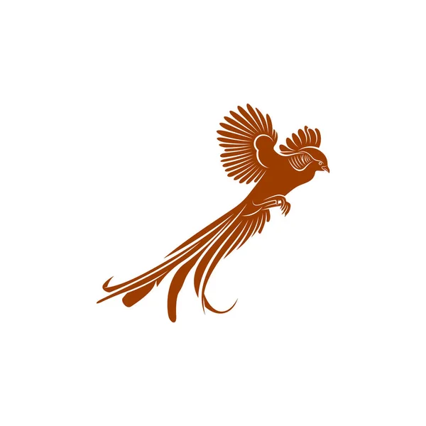 Χρυσό Pheasant Σχεδιασμό Διανυσματική Απεικόνιση Creative Gold Pheasant Λογότυπο Σχεδιασμό — Διανυσματικό Αρχείο