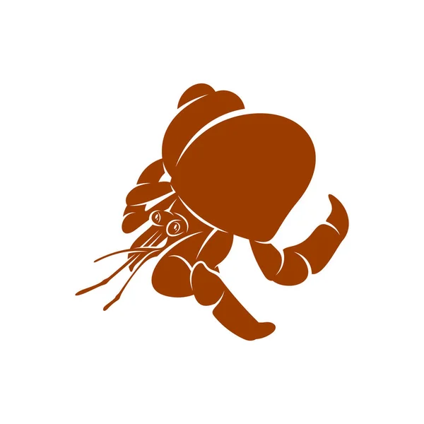 隐蟹设计矢量图解 创意隐蟹标志设计概念模板 符号图标 — 图库矢量图片