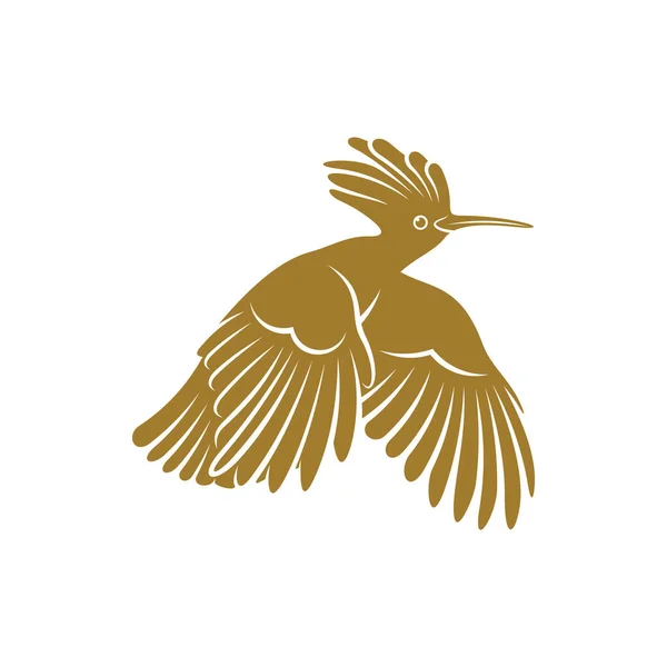 Eurasian Hoopoe Ptačí Vektorová Ilustrace Eurasian Hoopoe Logo Design Design — Stockový vektor