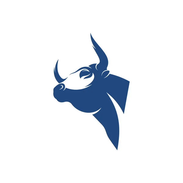 Illustration Vectorielle Head Bull Modèle Concept Conception Logo Creative Head — Image vectorielle