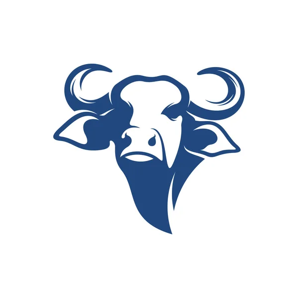 Illustration Vectorielle Head Bull Modèle Concept Conception Logo Creative Head — Image vectorielle