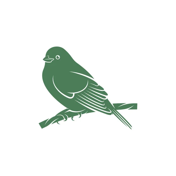 Saira Amarela Vogelvektorillustration Saira Amarela Vogel Logo Design Konzept Vorlage — Stockvektor