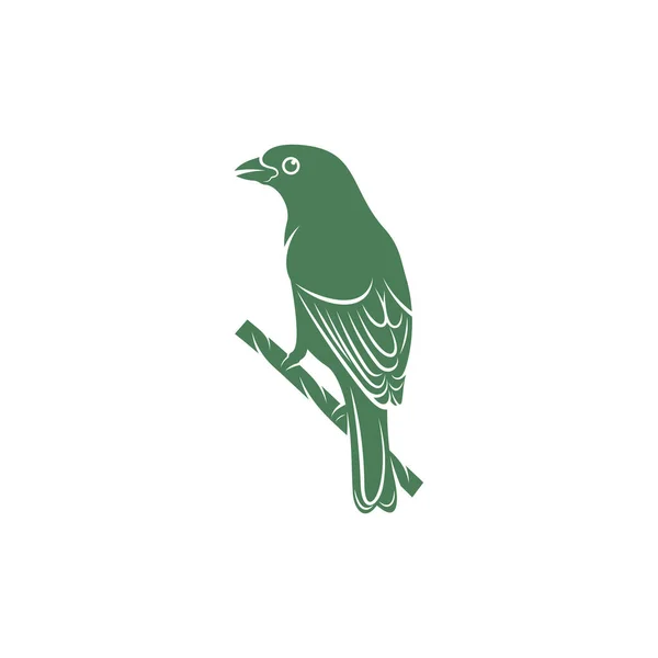 Saira Amarela Ilustración Del Vector Aves Plantilla Concepto Diseño Del — Archivo Imágenes Vectoriales