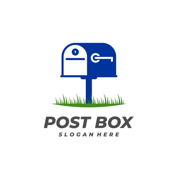 Modello Vettoriale Del Logo Post Box Concetti Progettazione Del Logo — Vettoriale Stock