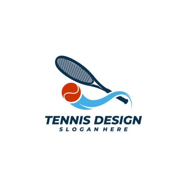 Tenis logosu vektör şablonu, Yaratıcı Tenis logosu tasarım kavramları.