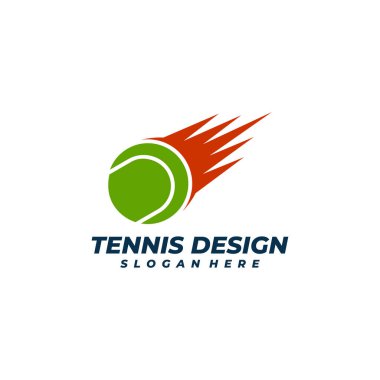 Hızlı Tenis logo vektör şablonu, Yaratıcı Tenis logosu tasarım kavramları.