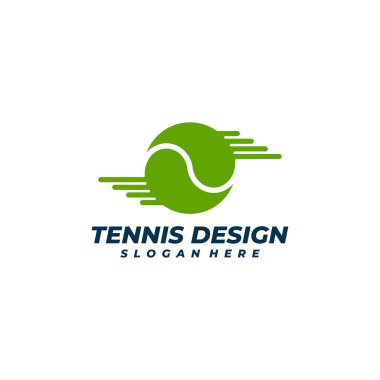 Hızlı Tenis logo vektör şablonu, Yaratıcı Tenis logosu tasarım kavramları.