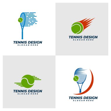 Hızlı Tenis logosu şablonu, Yaratıcı Tenis logosu tasarımı konseptleri.